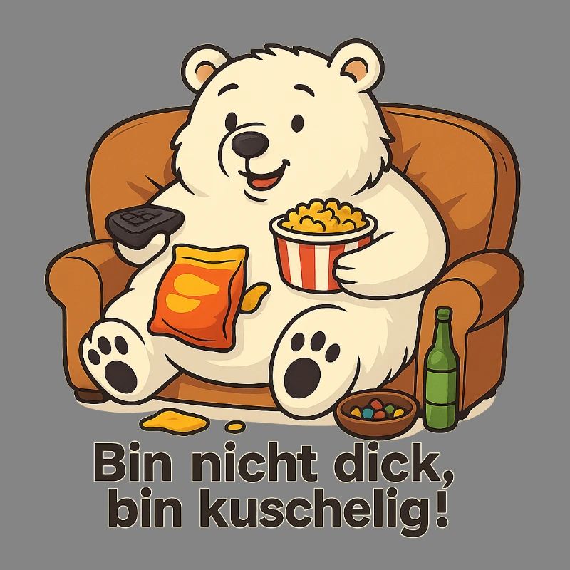 Dicker Eisbär - Bin nicht dick, bin Kuschelig!