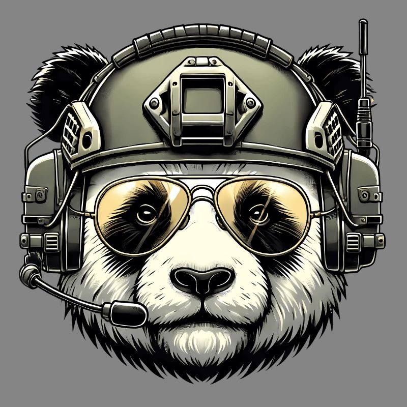 Panda Military Army Design