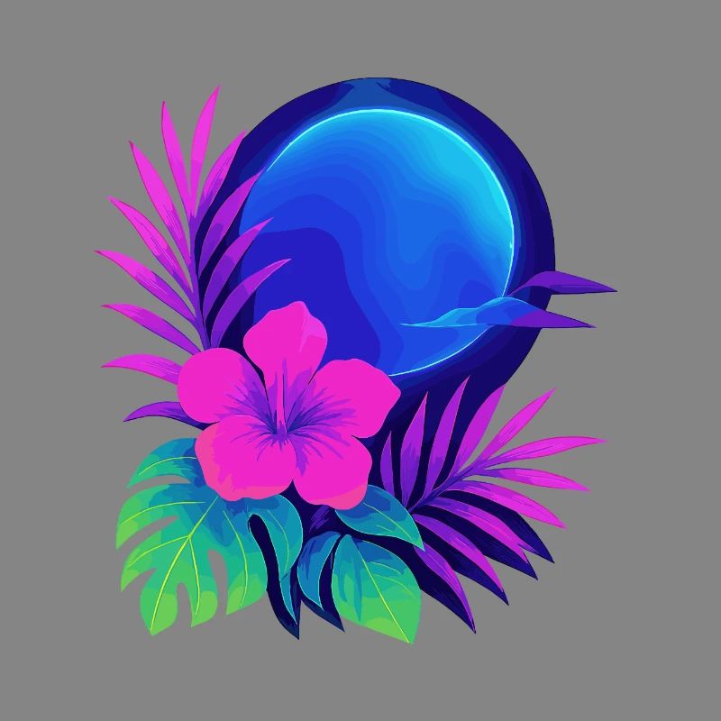 Neon Tropic Moon