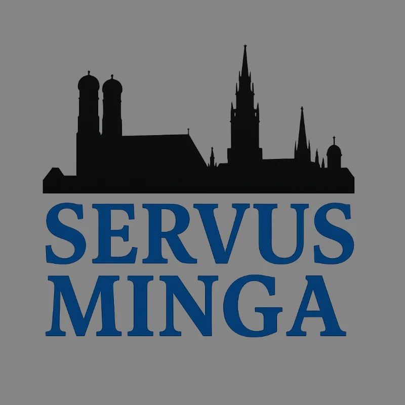 Servus Minga Silhouette Design