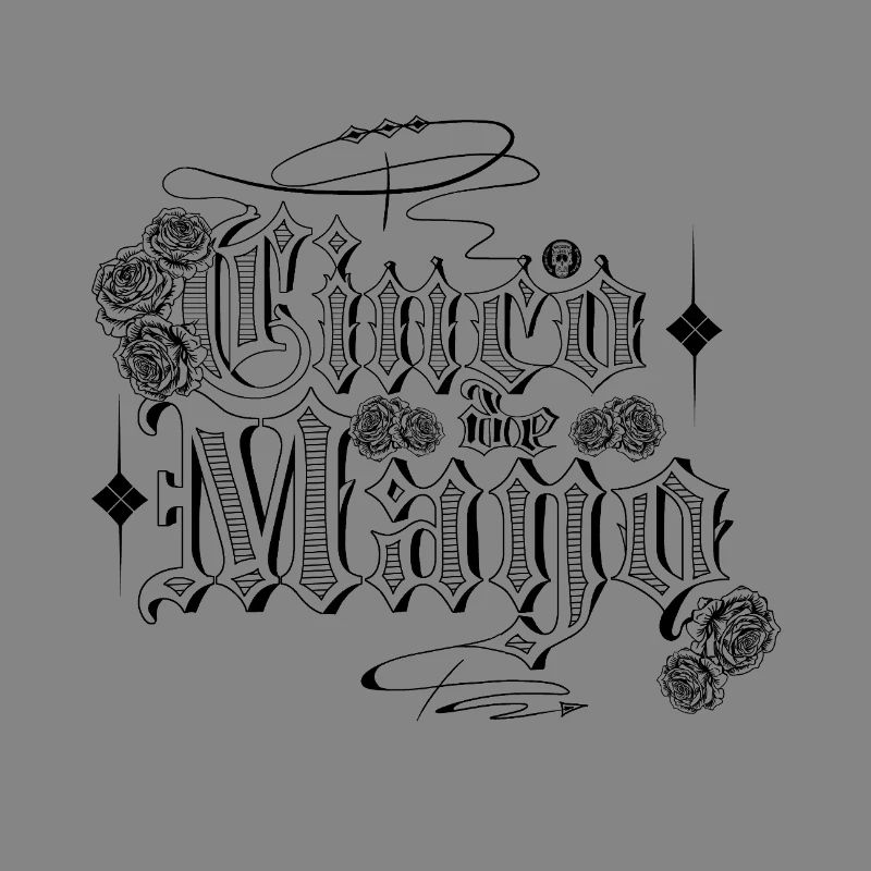 Chicano lettering: "Cinco de Mayo"