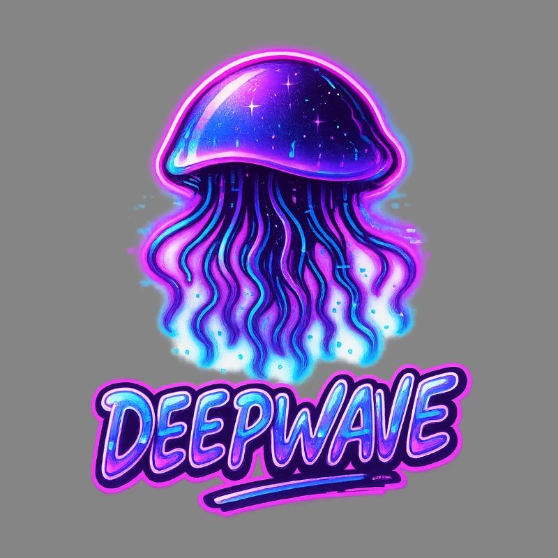 Neon Jellyfish Deepwave Design