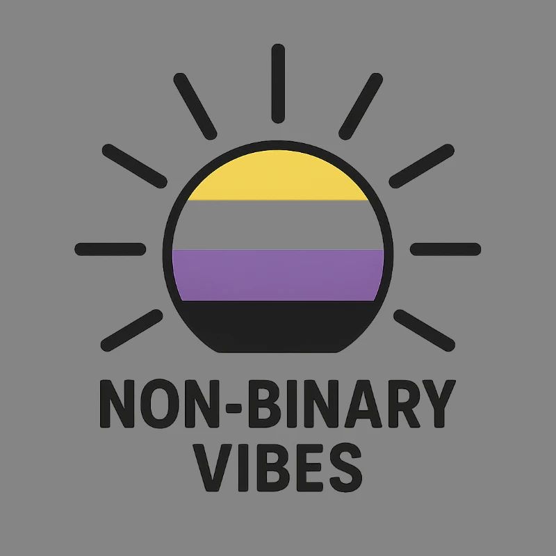 Non-Binary Vibes Sonnenlogo