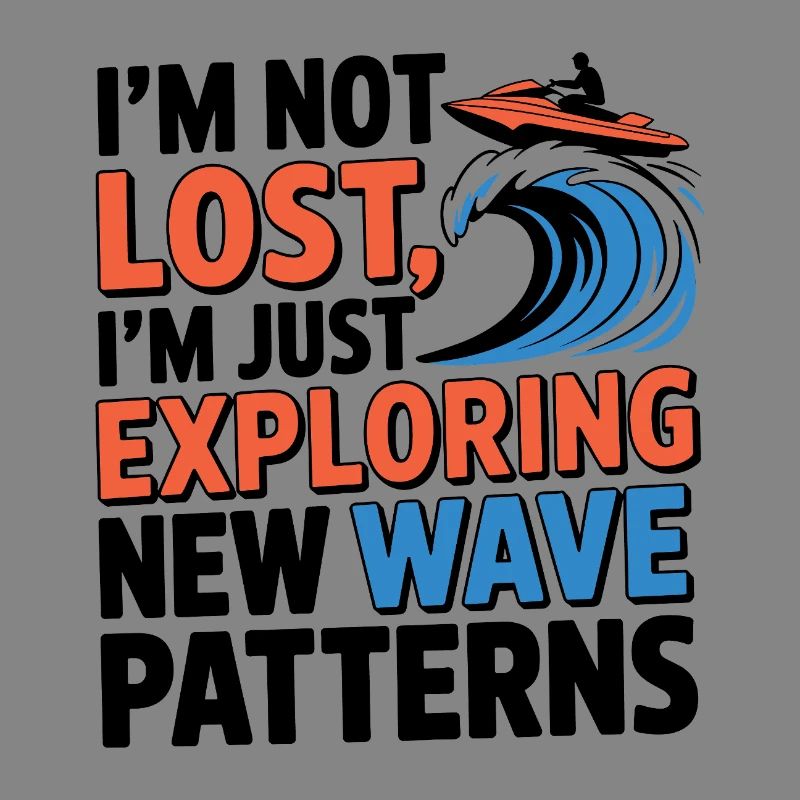 Funny Jetski Lost Exploring Waves 