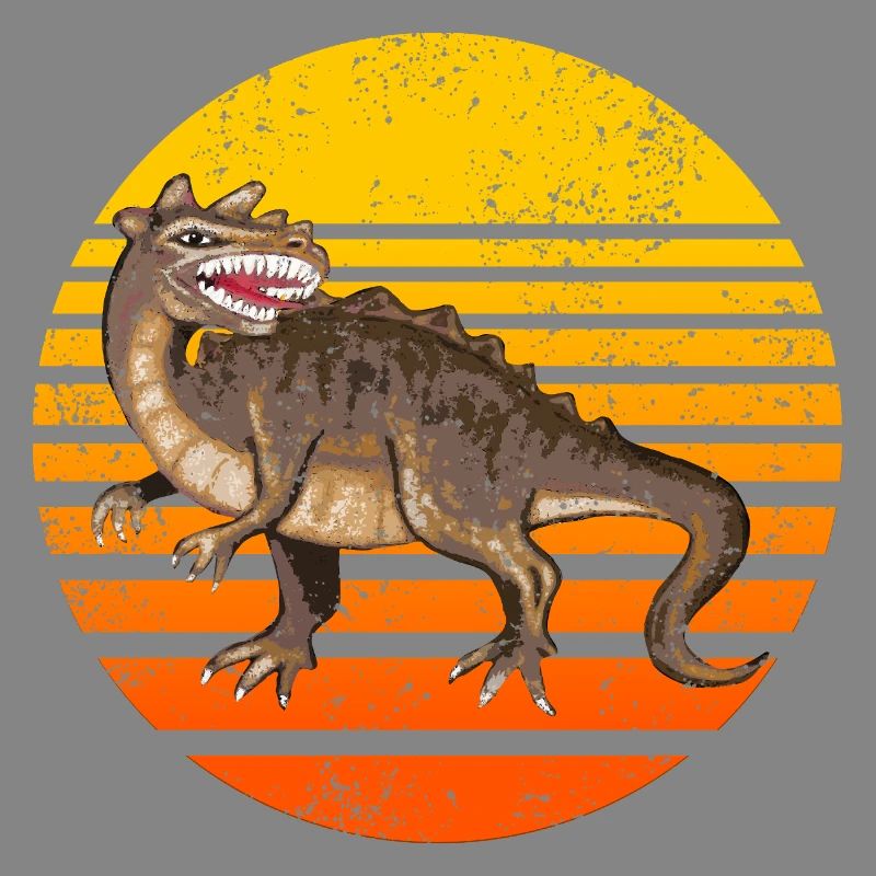Dinosaur Sunset Design