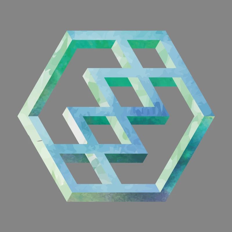 Geometric Hexagon Pattern Art
