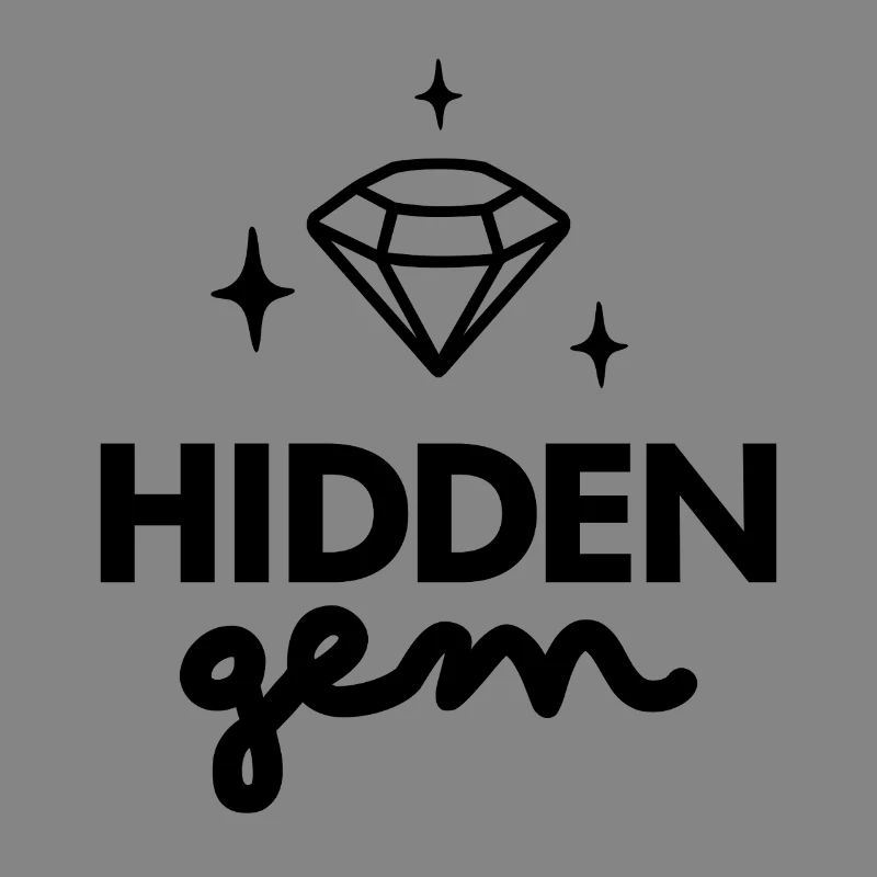 Verstecktes Edelstein-Diamant-Logo