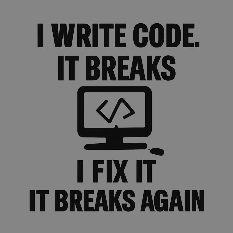 J’écris du code – T-shirt de programmeur drôle