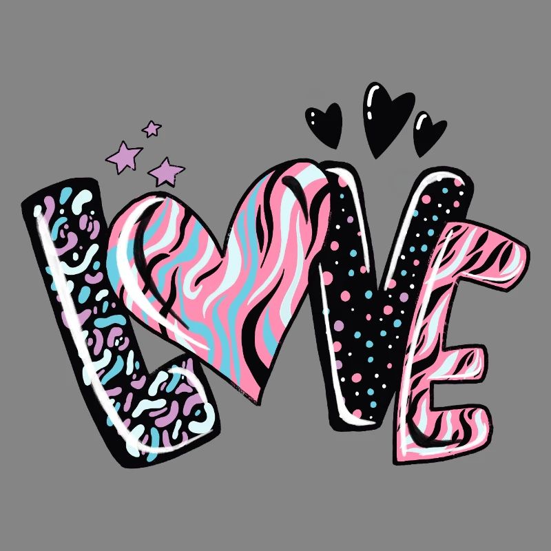 Love Kaleido Heart Pattern