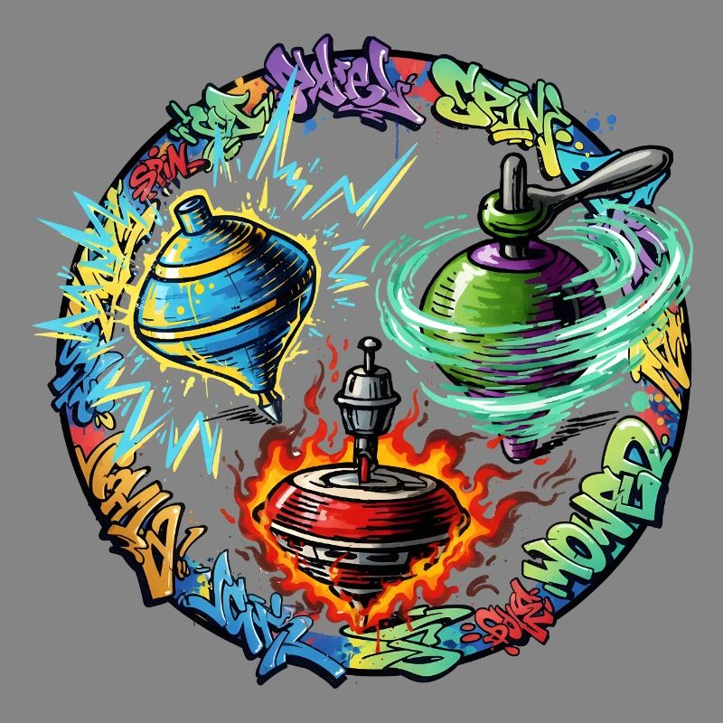Yoyo Fire Graffiti Circle