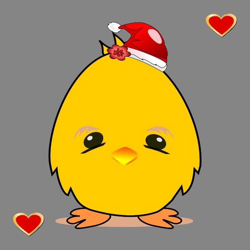 Weihnachtsküken Weihnachten Herz