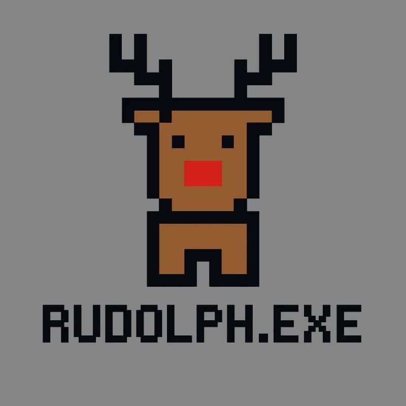 Rudolph.exe Pixel Reindeer