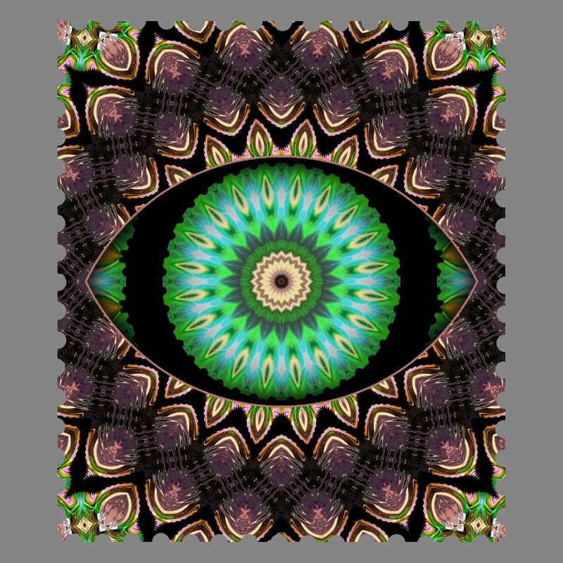Kaleidoscopic eye pattern