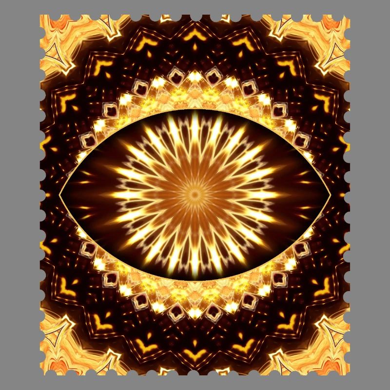 Kaleidoscope Fire Eye Pattern