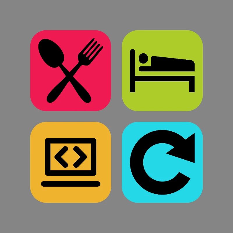 Code de citation drôle répété par le programme Eat Sleep