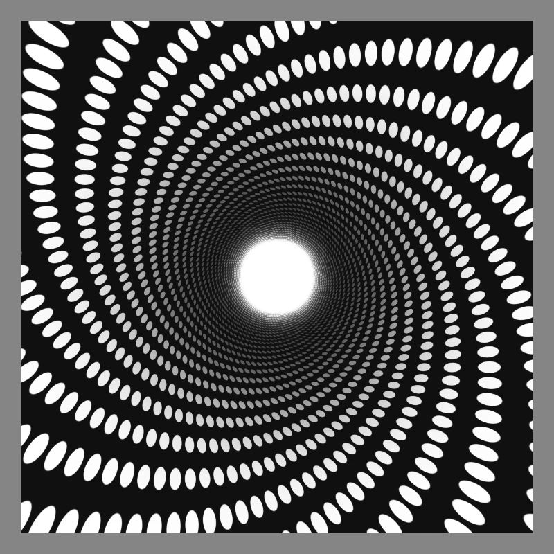 Hypnotic Dot Spiral Vortex
