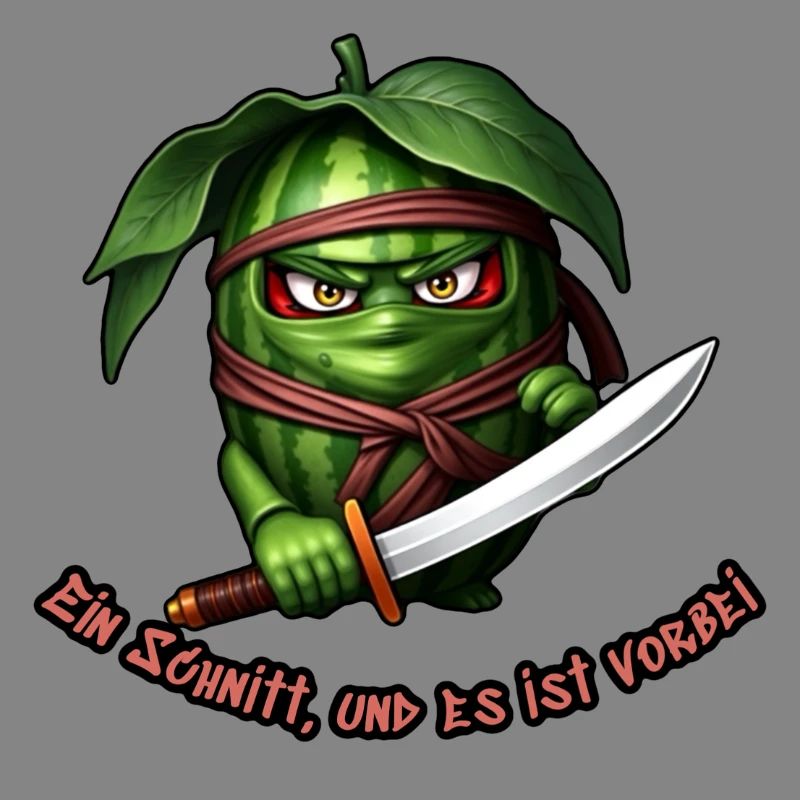 Ninja pastèque avec l’épée