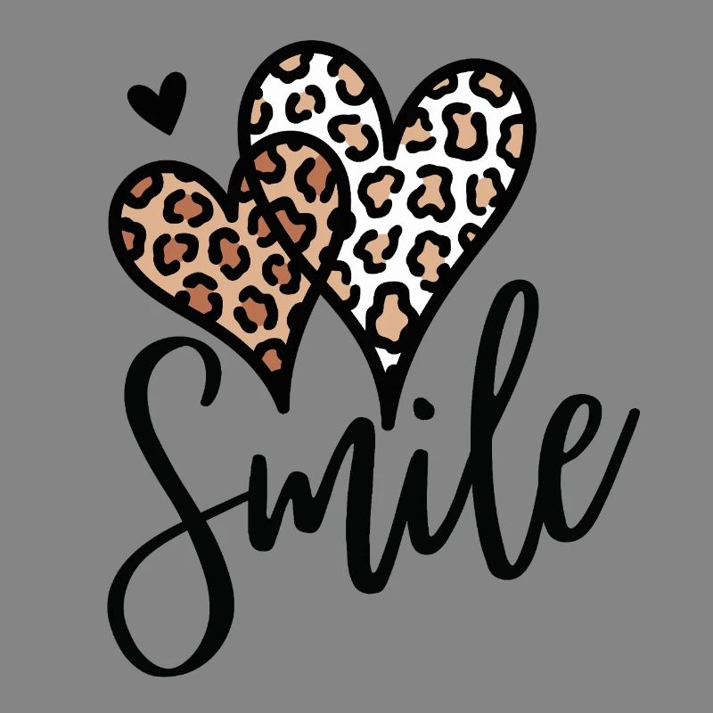 Leopard Hearts Smile Font