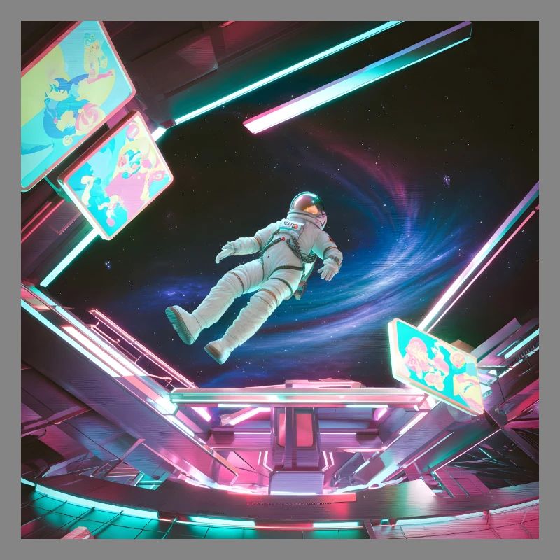 Combinaison spatiale arcadienne spatiale - Néon