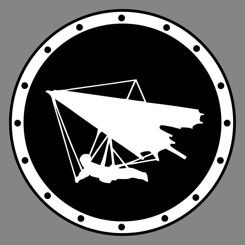 Minimalistisches Ring-Delta-Flügelabzeichen