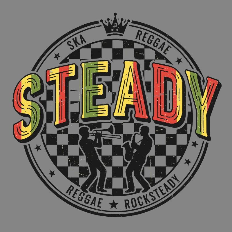 Steady Ska Reggae Circle Logo