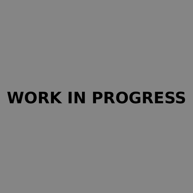 Work in Progress