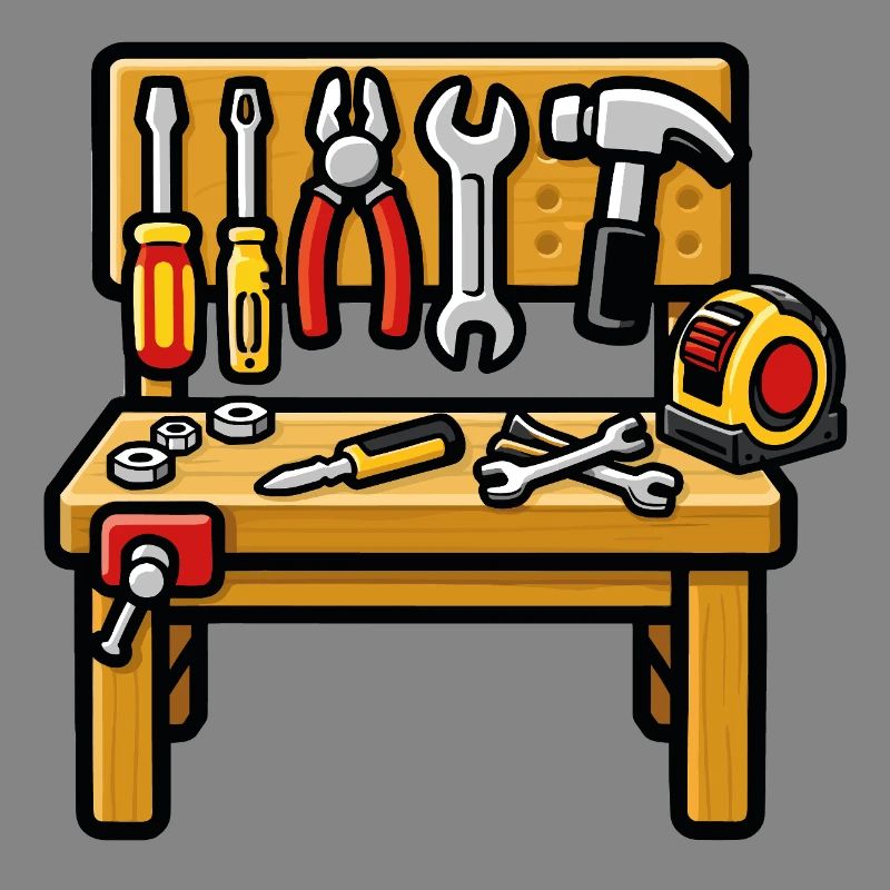 DIY workshop workbench