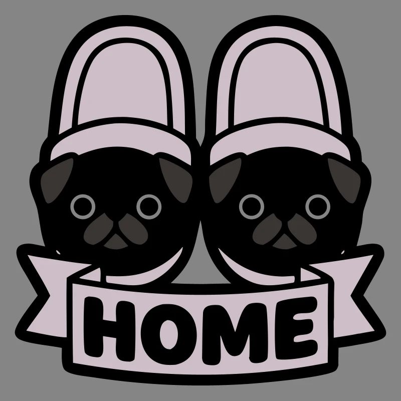 Mops Hausschuhe Home Banner
