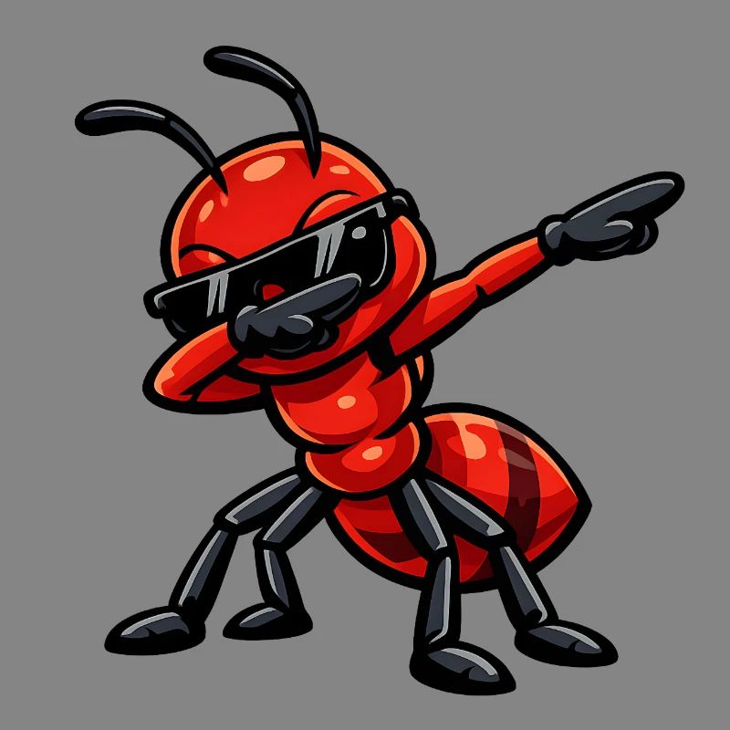 Dabbing ant