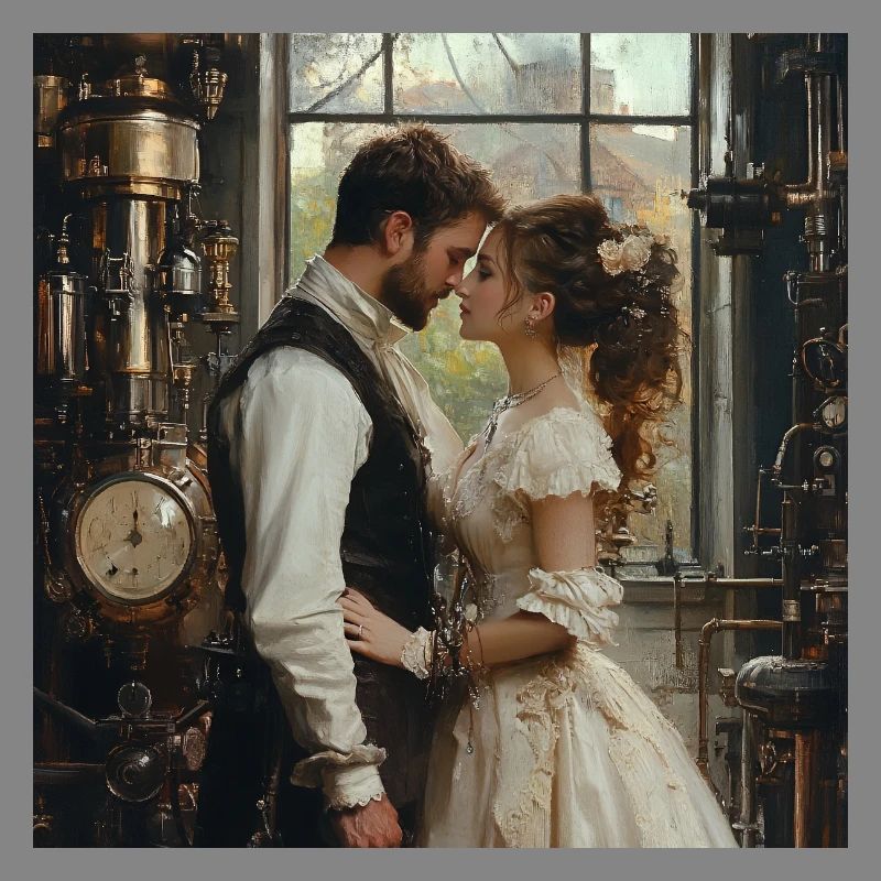 Steampunk Romance: Lovers in the Lab