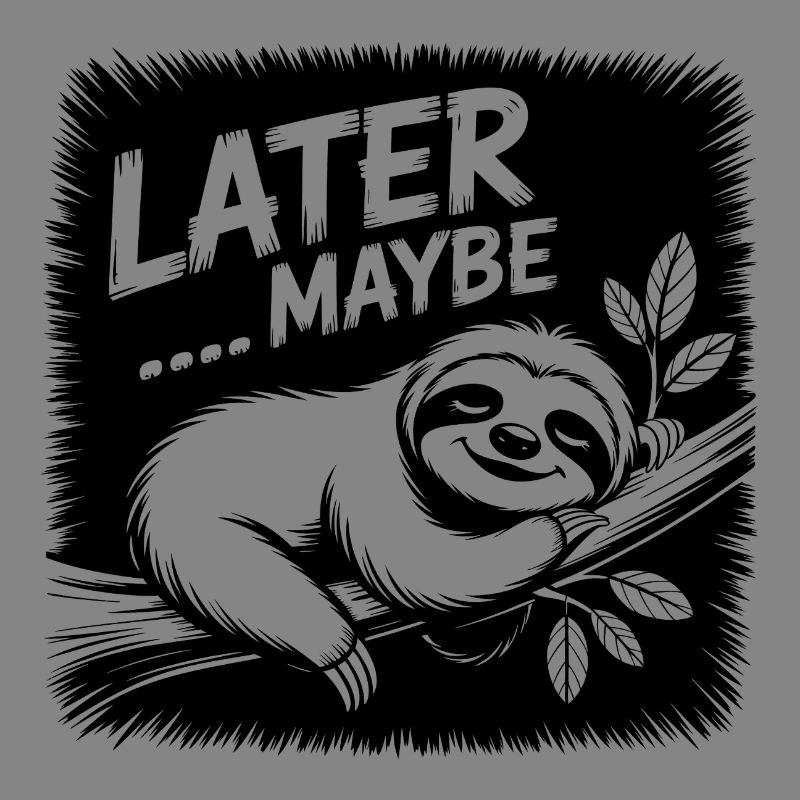 Funny sloth - maybe later