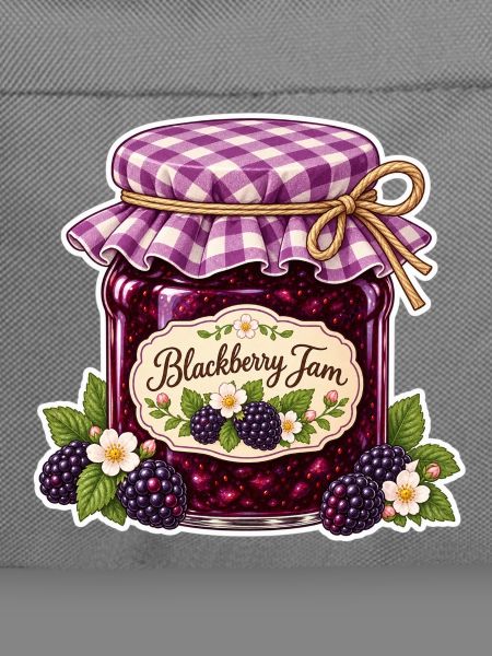 Selbstgemachte Marmelade Brombeere