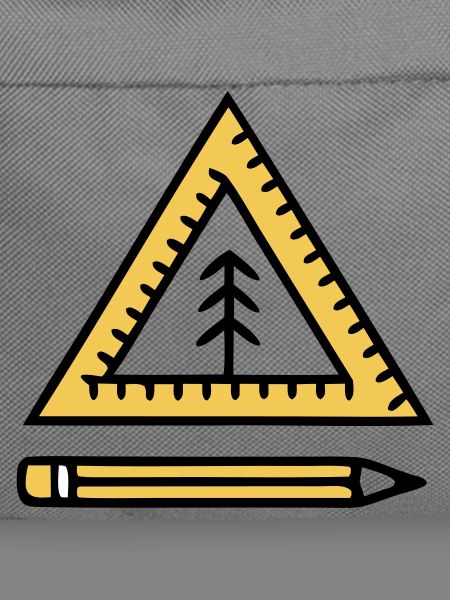Geodreieck Stift Schriftzug
