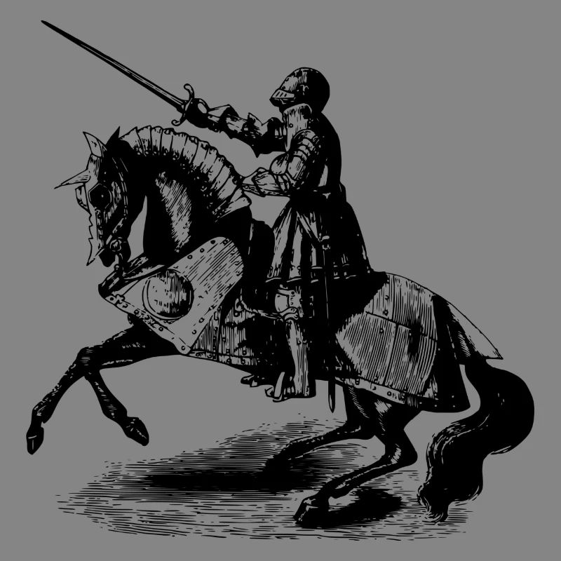 Ritter auf einem Pferd