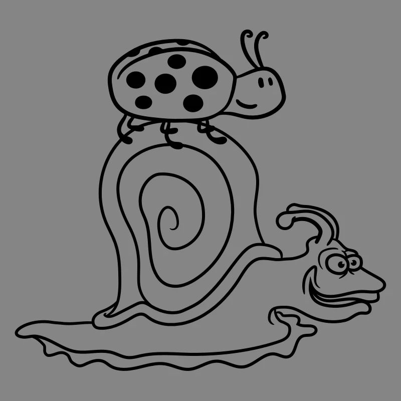 riding transport ladybug points snail schl