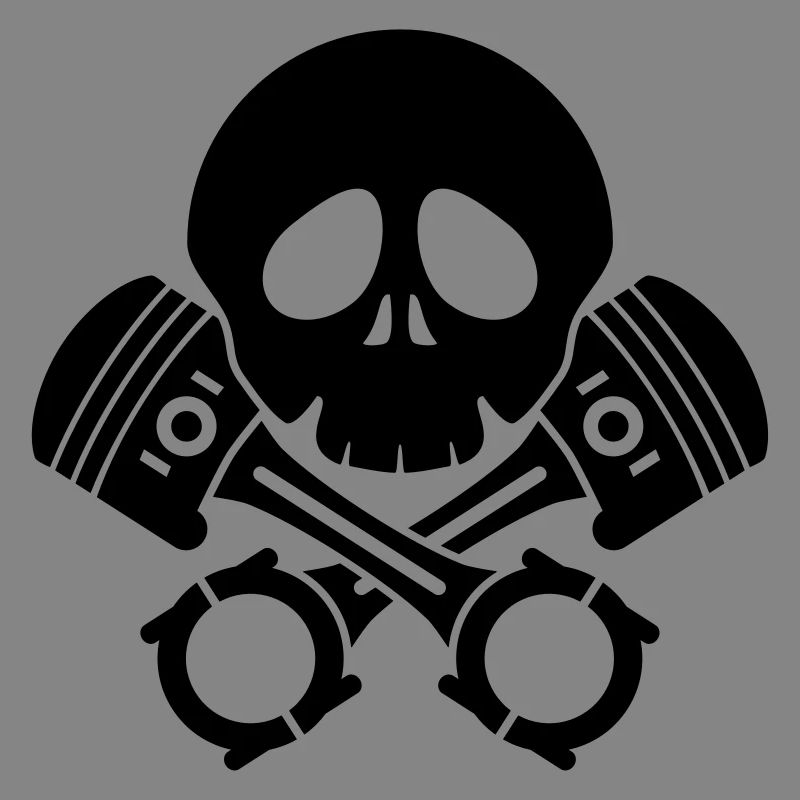schädel kolben motor