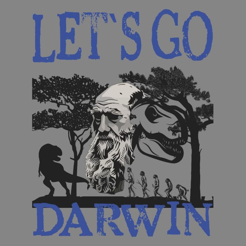 Charles Darwin Evolution textile Geschenkidee
