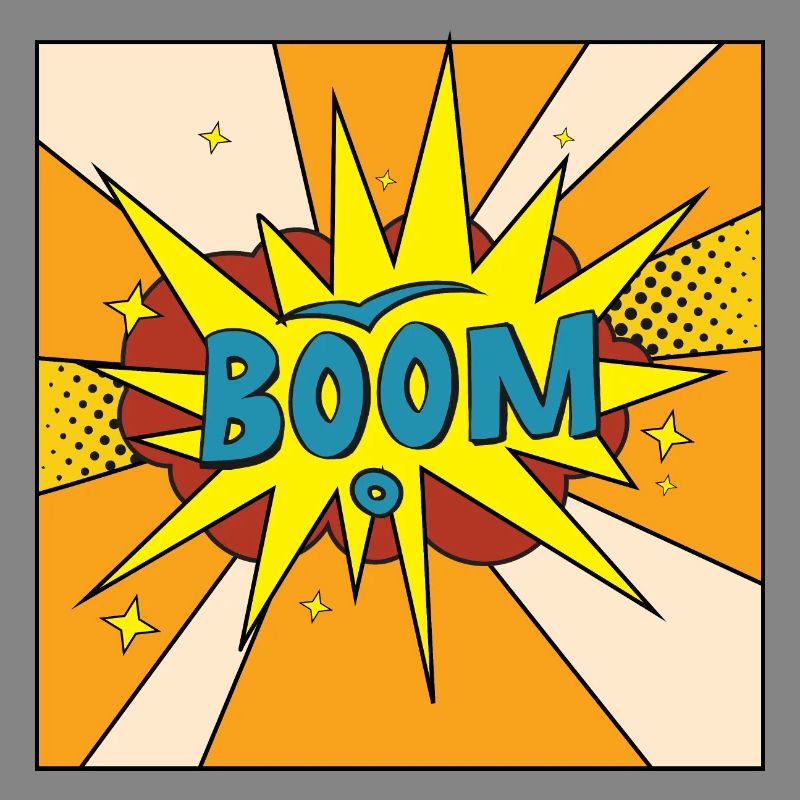 Boom Comic Explosion Style