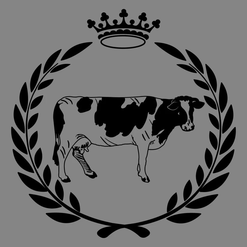 Cow's crown laurel wreath