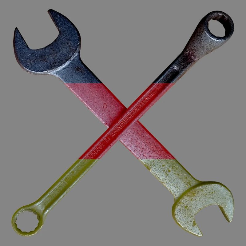 German Flag Tool Cross