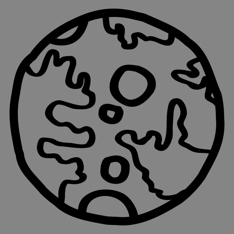 Planet Space Doodle Einfach