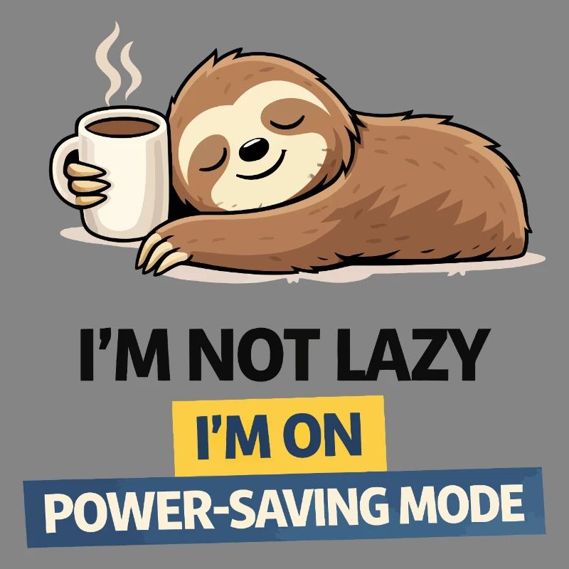 Sloth Power Saving Mode Tee