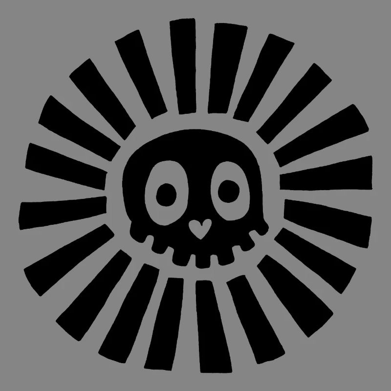 Black Sunny Skull