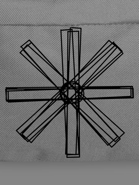 Strohstern handgezeichnet