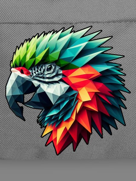 Papagei in Polygon Design Bunt