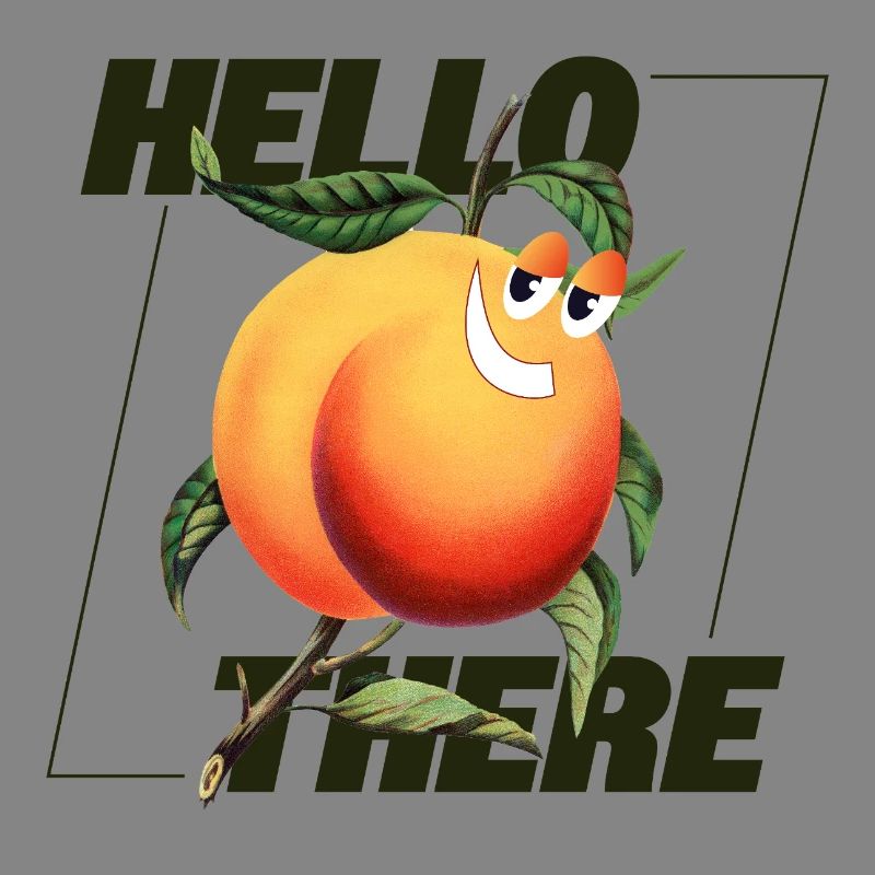 Peach Retro – Déclaration Hello There