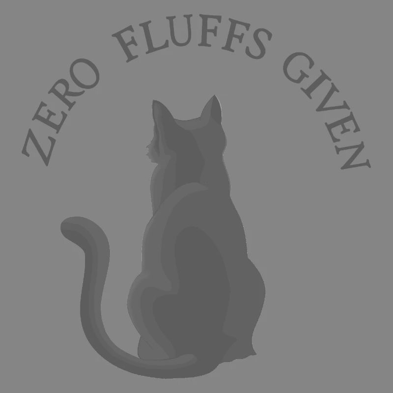 Zero Fluffs Given – Cat from behind with attitude
