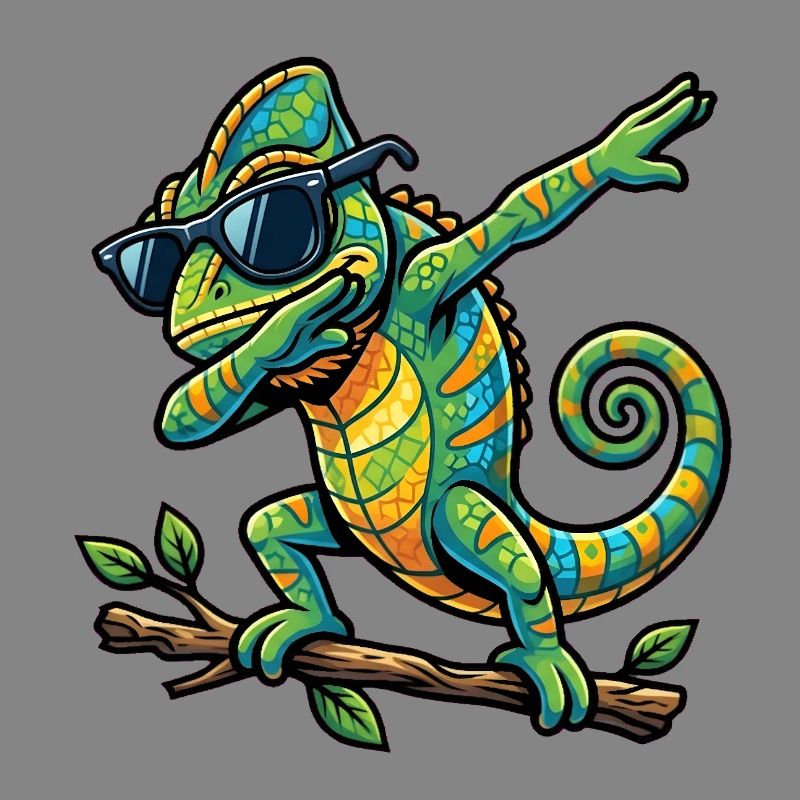 Dabbing Chamäleon