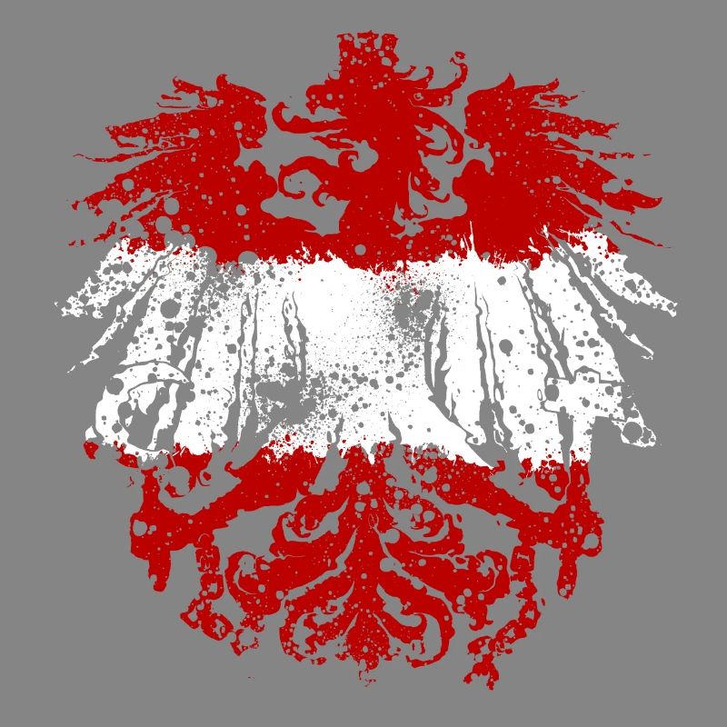 German eagle Austria red-white-red