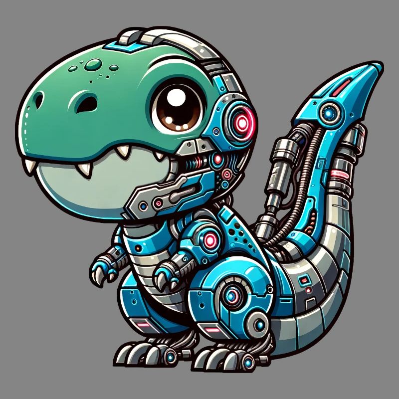Cute T-Rex Cyborg, Robo-Dinosaur